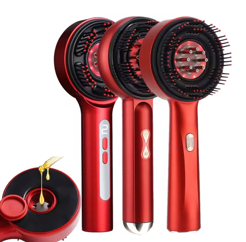 Brosse massante et applicateur d’huile capillaire