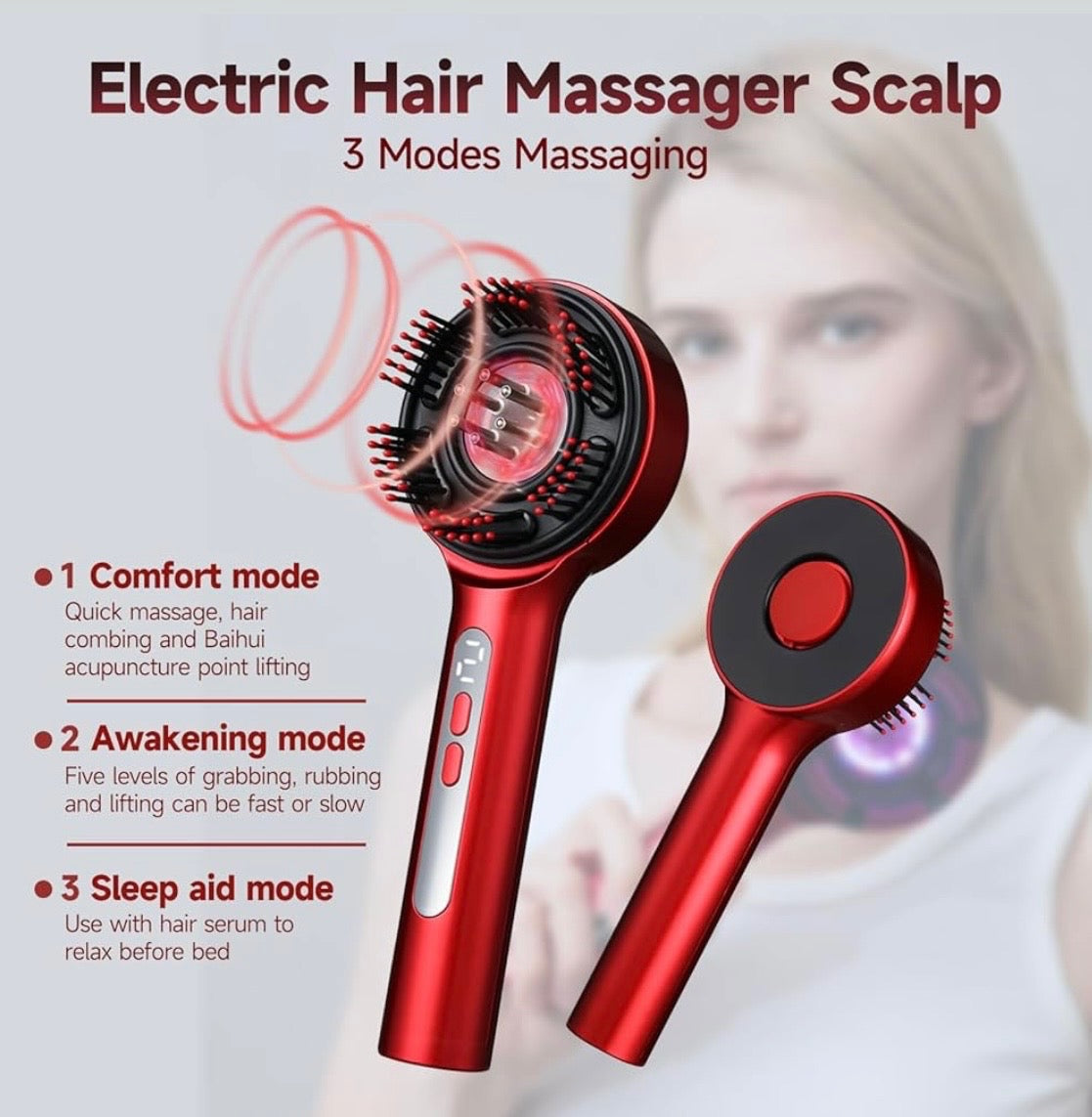 Brosse massante et applicateur d’huile capillaire